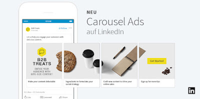 Karussell-Ad auf LinkedIn