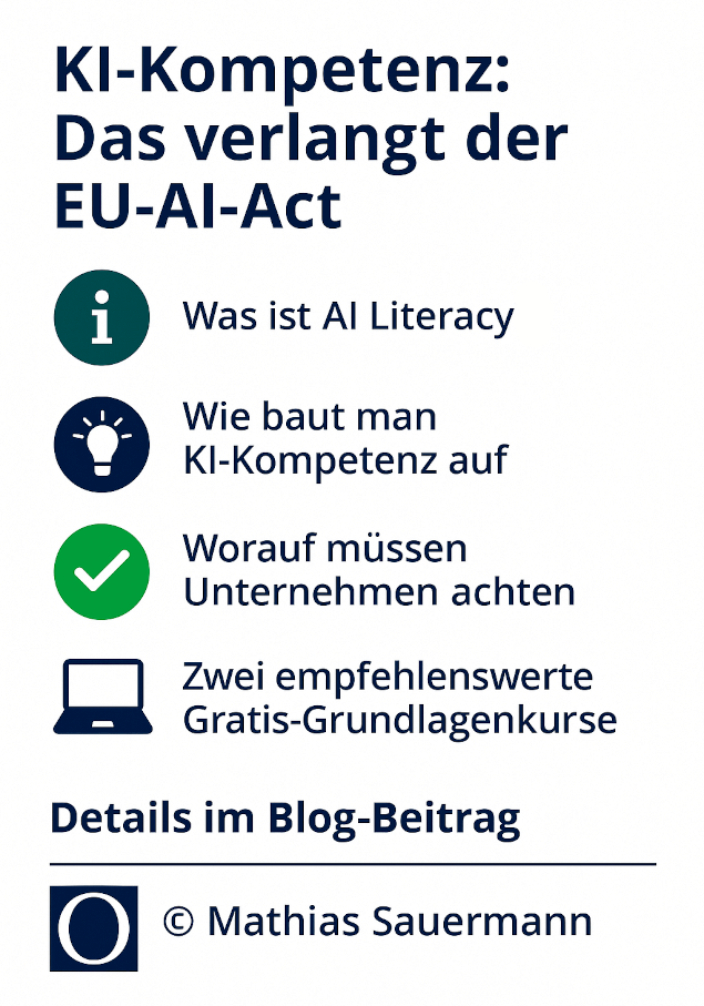 KI-Kompetenz – Teil 1: Was ist AI Literacy und welche Rolle spielt sie im Marketing?