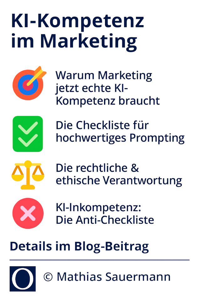 KI-Kompetenz – Teil 2: Was ist AI Literacy und welche Rolle spielt sie im Marketing?