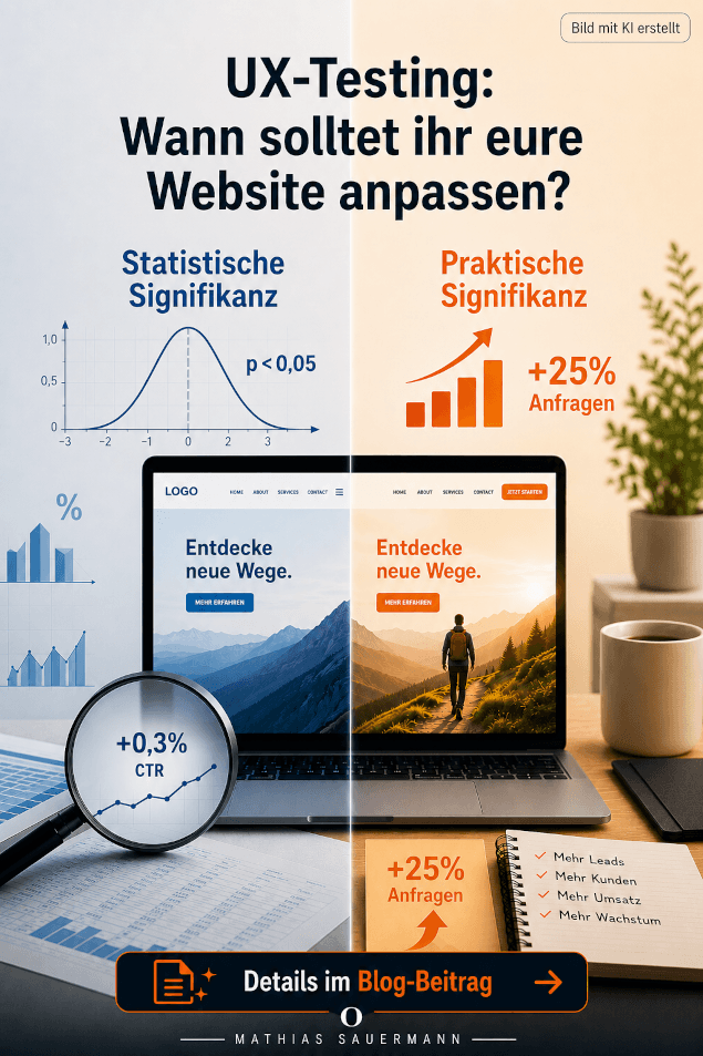 Website-Optimierung: Warum ihr statistische und praktische Signifikanz unterscheiden solltet